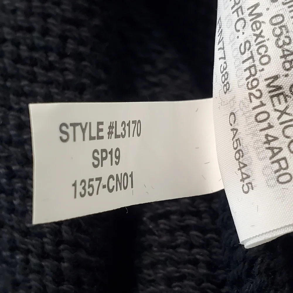 J. Crew Black Scalloped Hem Sweater Size Small NWT